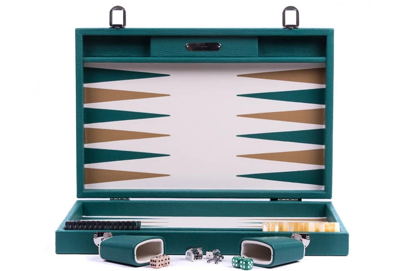 Backgammon Hector Saxe - Buffle vert - Grand