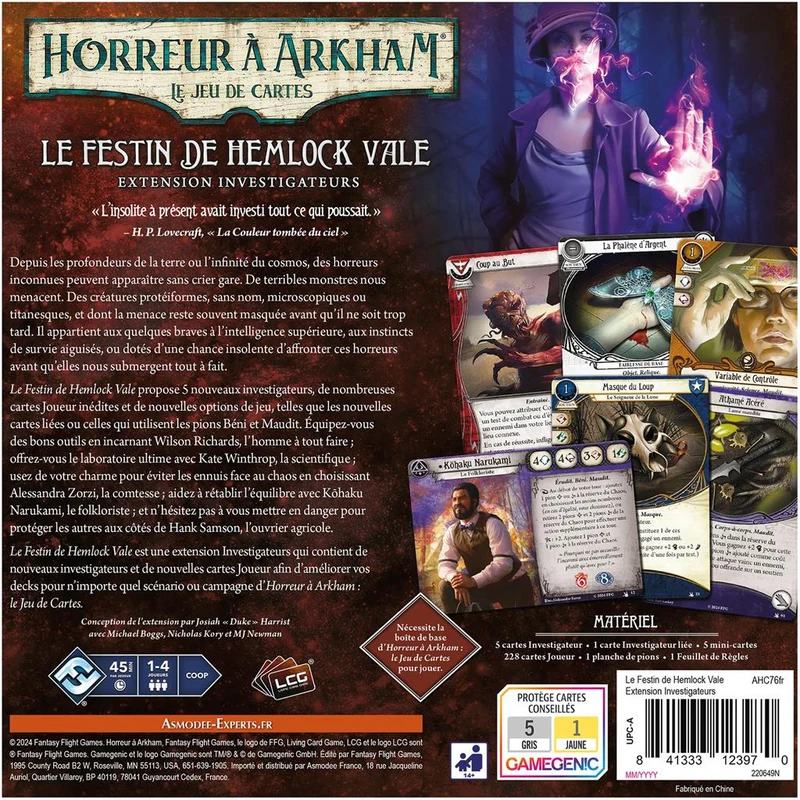 Horreur à Arkham JCE – Le Festin de Hemlock Vale (Investigateurs)