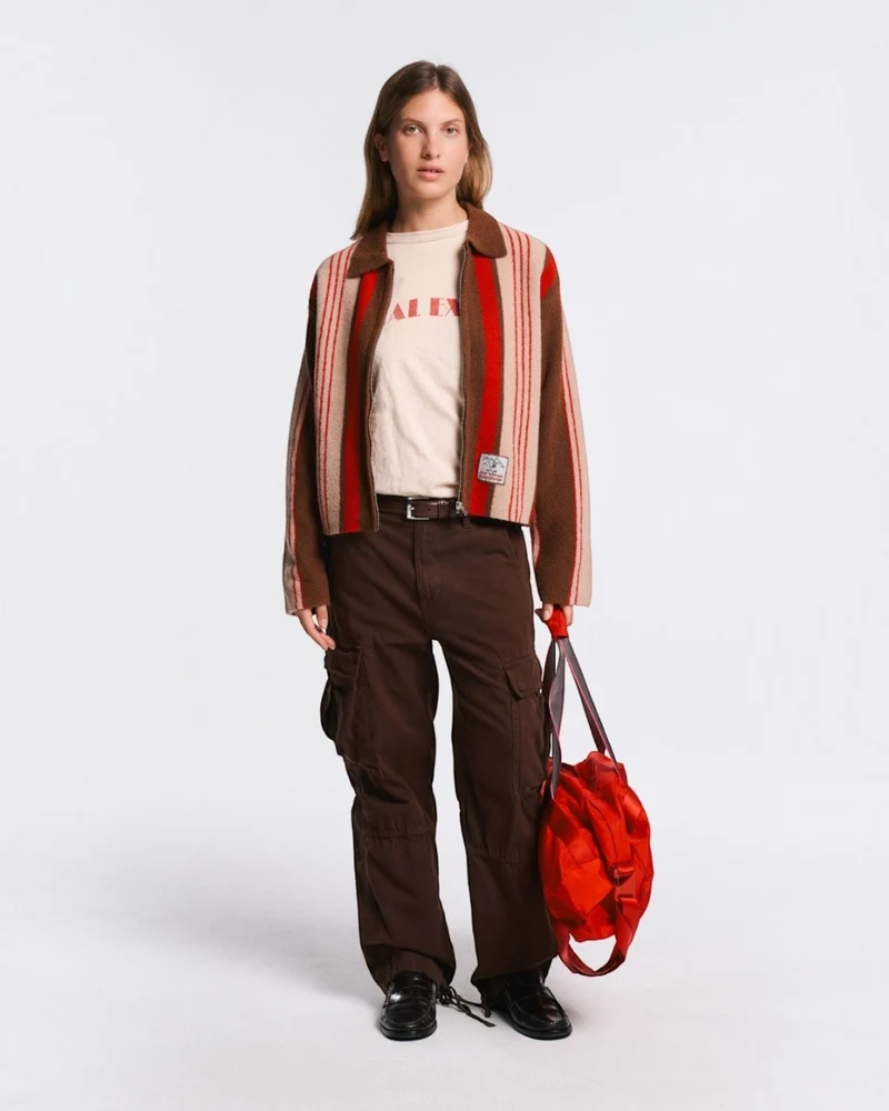 Au Vieux Campeur - Congés Payés - Gilet Alma - Marron Beige & Rouge