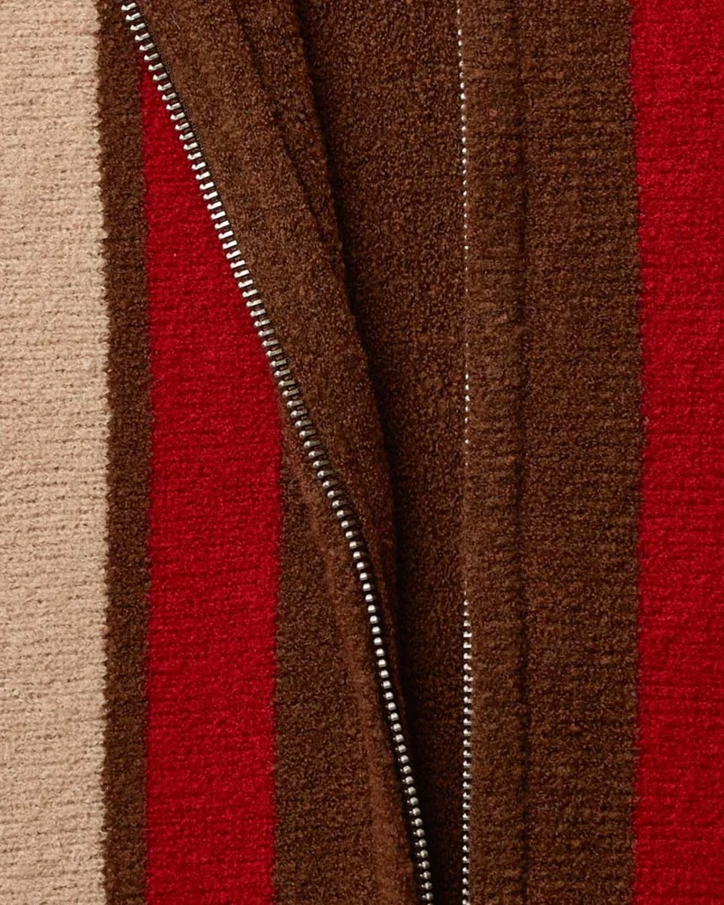 Au Vieux Campeur - Congés Payés - Gilet Alma - Marron Beige & Rouge