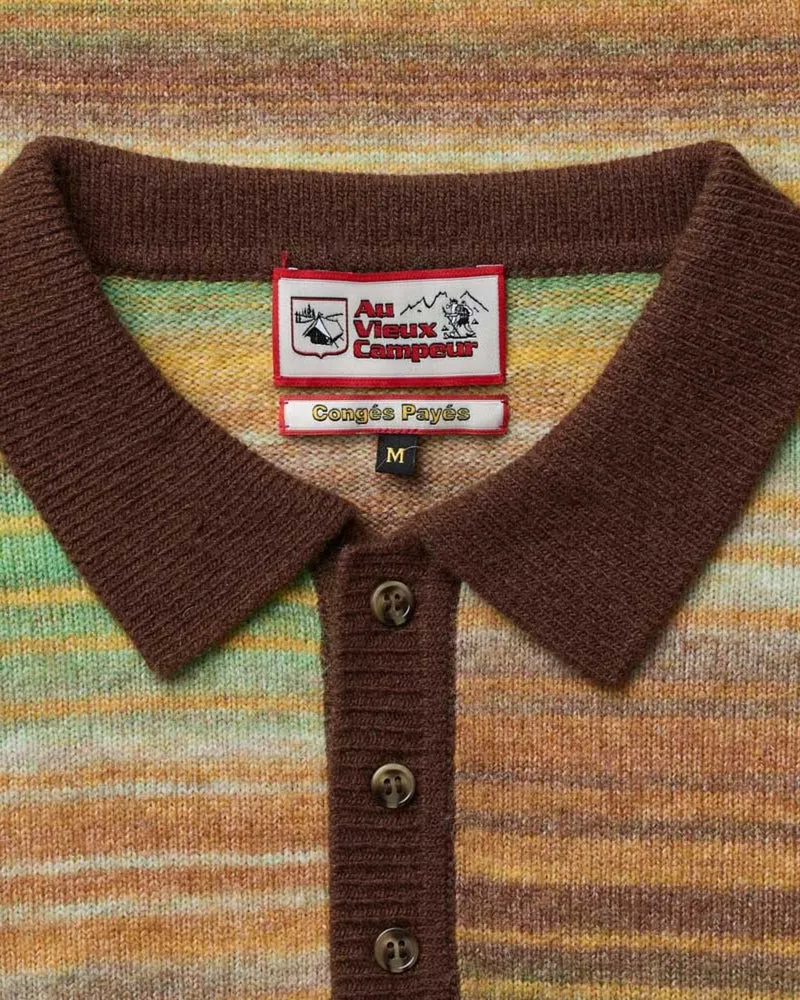 Au Vieux Campeur - Congés Payés - Pull Hugo - Marron & Jaune
