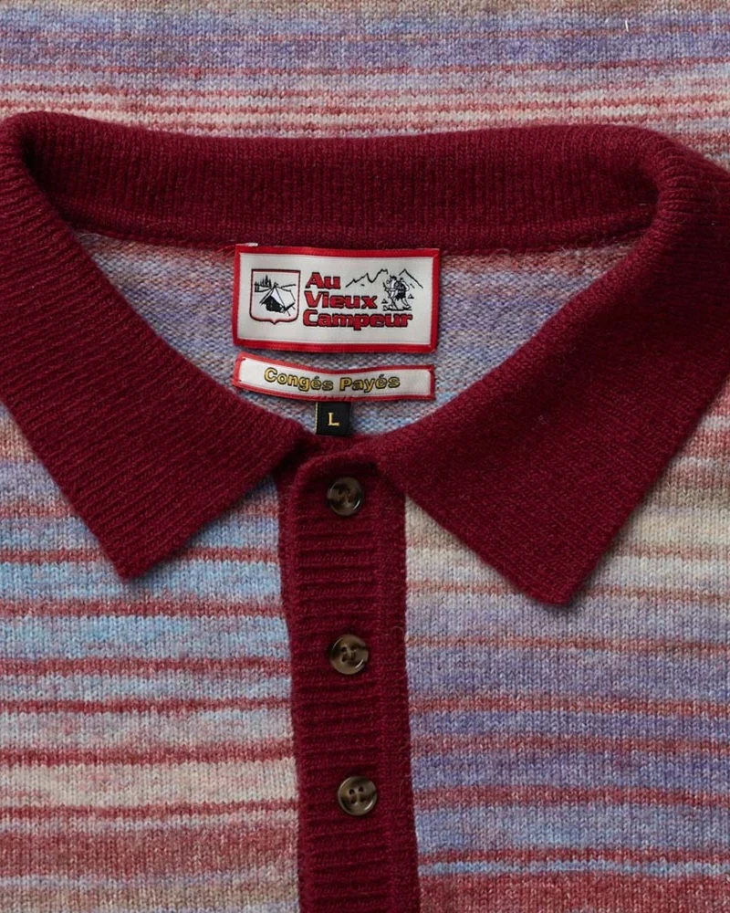 Au Vieux Campeur - Congés Payés - Pull Hugo - Bordeaux & Bleu