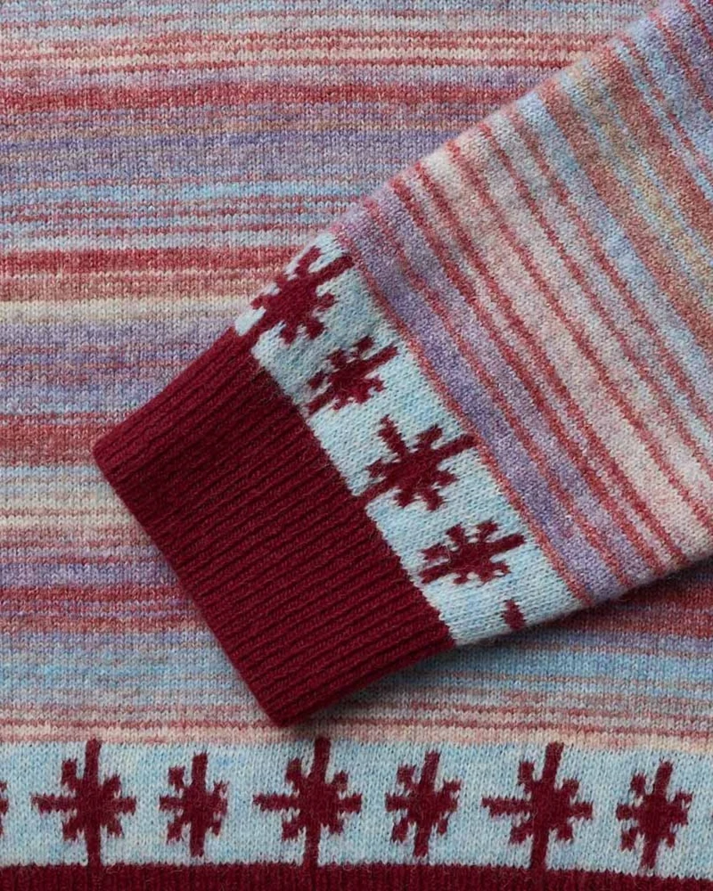 Au Vieux Campeur - Congés Payés - Pull Hugo - Bordeaux & Bleu