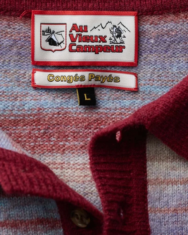Au Vieux Campeur - Congés Payés - Pull Hugo - Bordeaux & Bleu