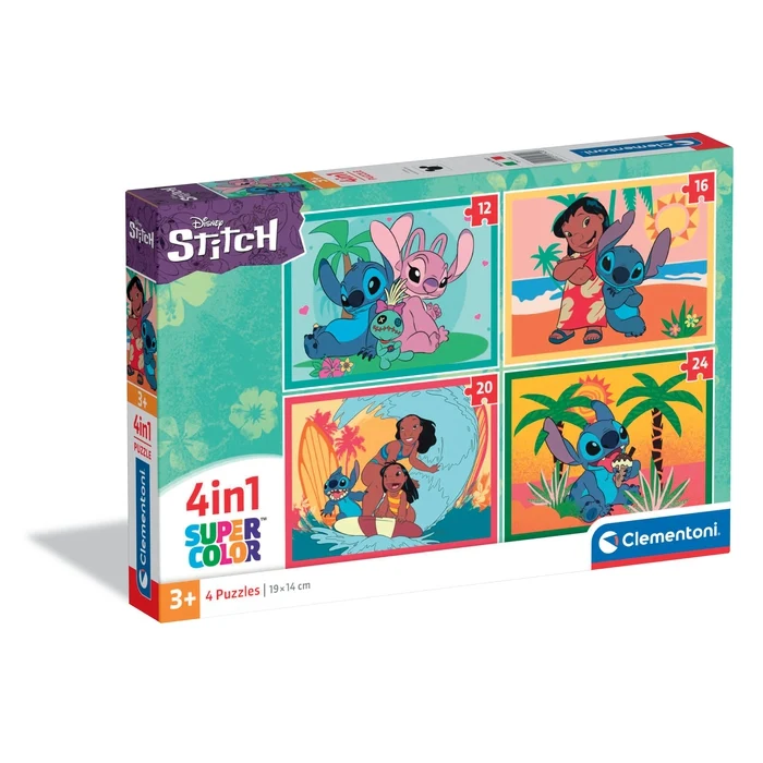 Disney Stitch - 1x12 + 1x16 + 1x20 + 1x24 pièces