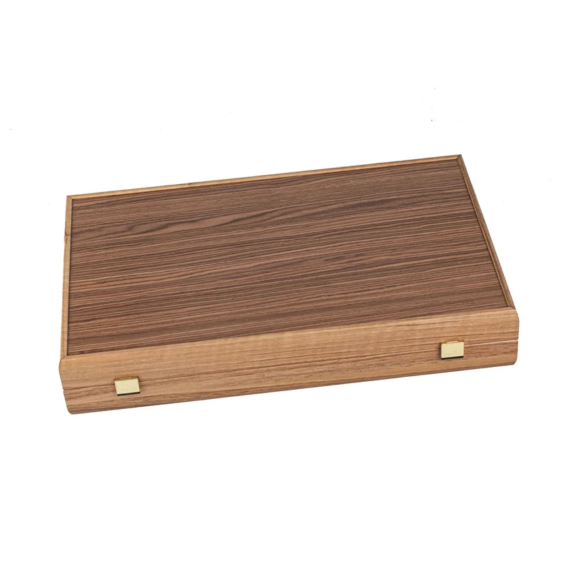 Backgammon en noyer - Rouge