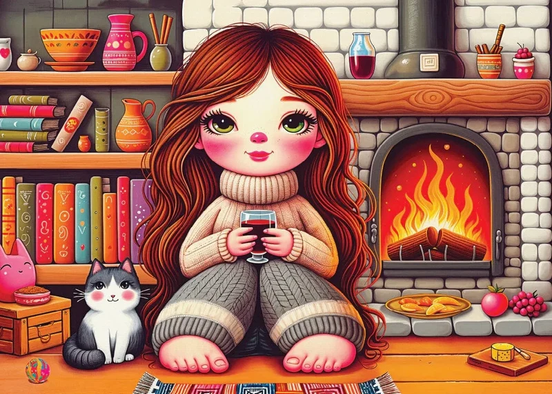 Fireside Evening Bliss (1000 pcs)
