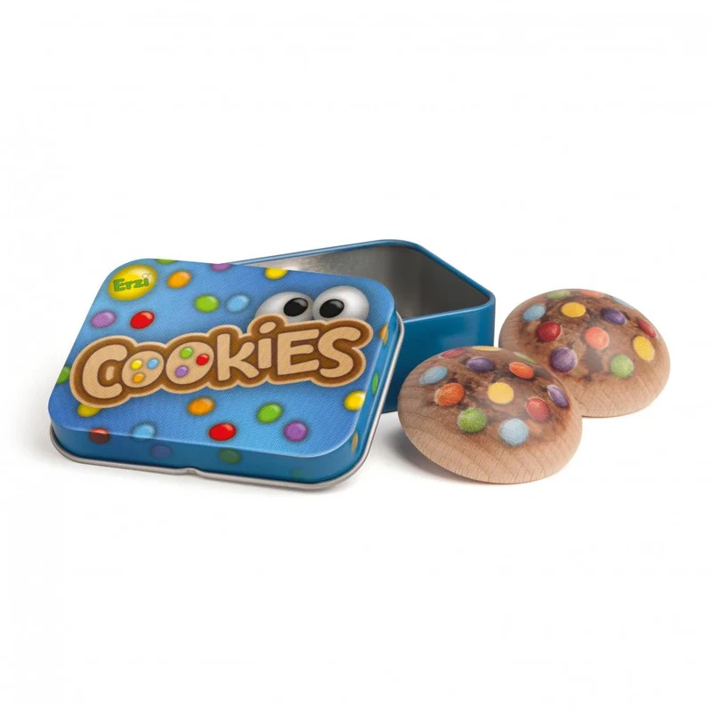 Boite de cookies pour dinette en bois