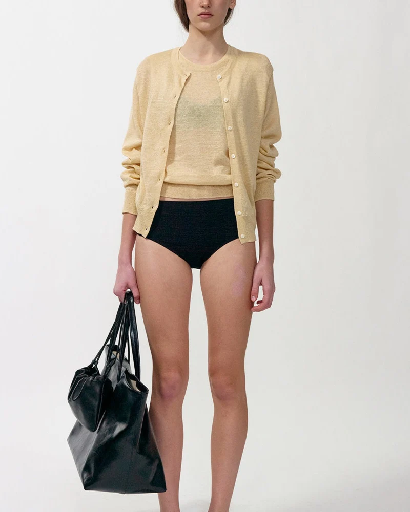 Nothing Written - Cardigan Rola - Jaune