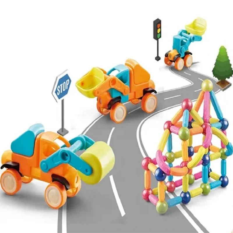 MagneticTrack : Ensemble de Jouets Magnétiques de Construction