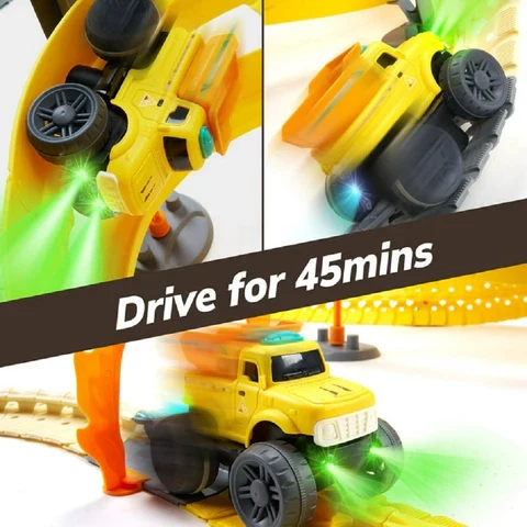 RaceTrack: Voiture Lumineuse et Pistes 3D