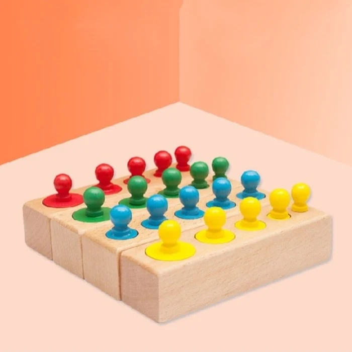 CylindersSockets : Jeu d'Assemblage et d'Empilage en Bois