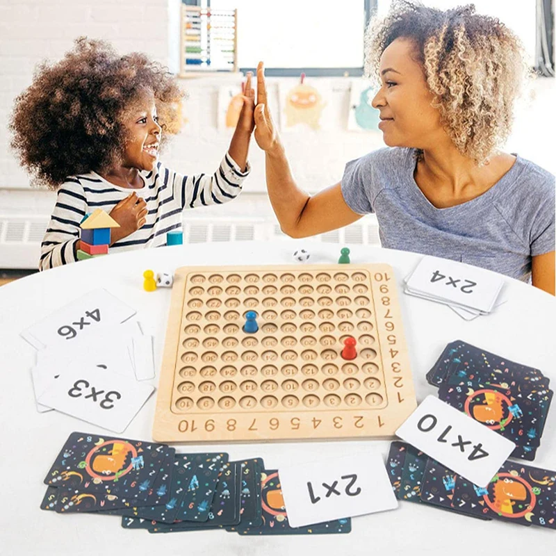 MathGame : Table De Multiplication et Addition en Bois