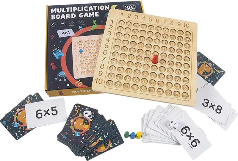 MathGame : Table De Multiplication et Addition en Bois