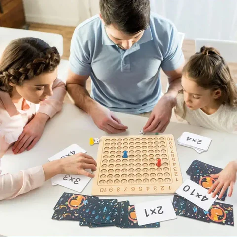 MathGame : Table De Multiplication et Addition en Bois