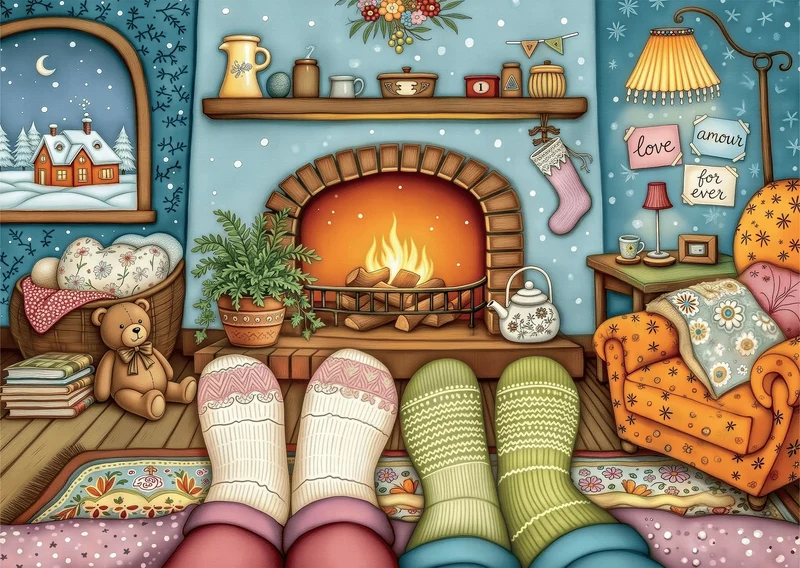 Cozy Feet Winter Night (1000 pcs)