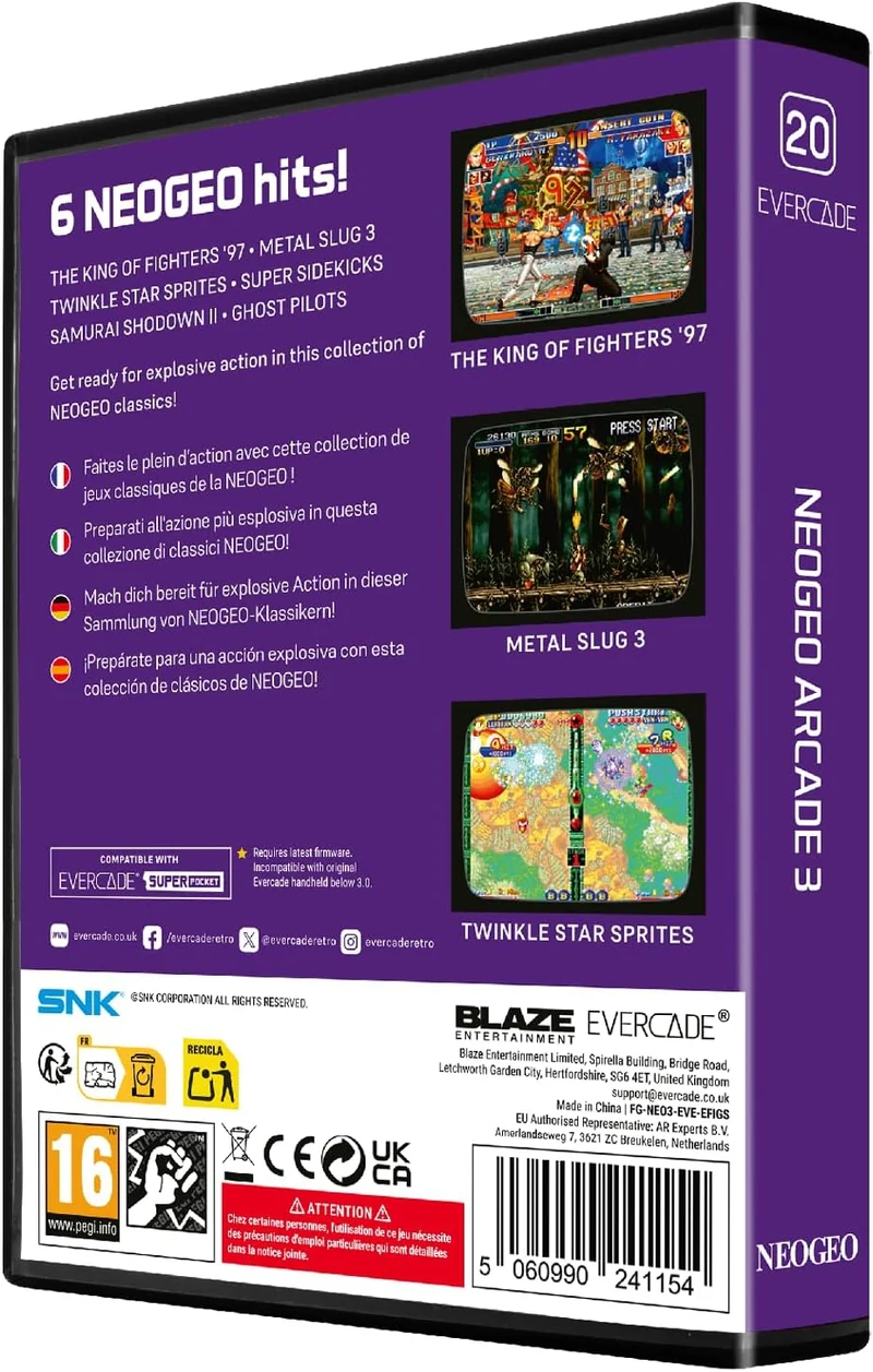 Blaze Evercade - NEOGEO Arcade Collection 3 - Cartouche n°20