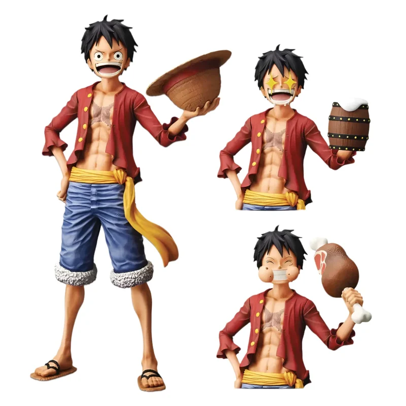 TrioLuffy : 3 Figurines en 1 de Monkey D. Luffy
