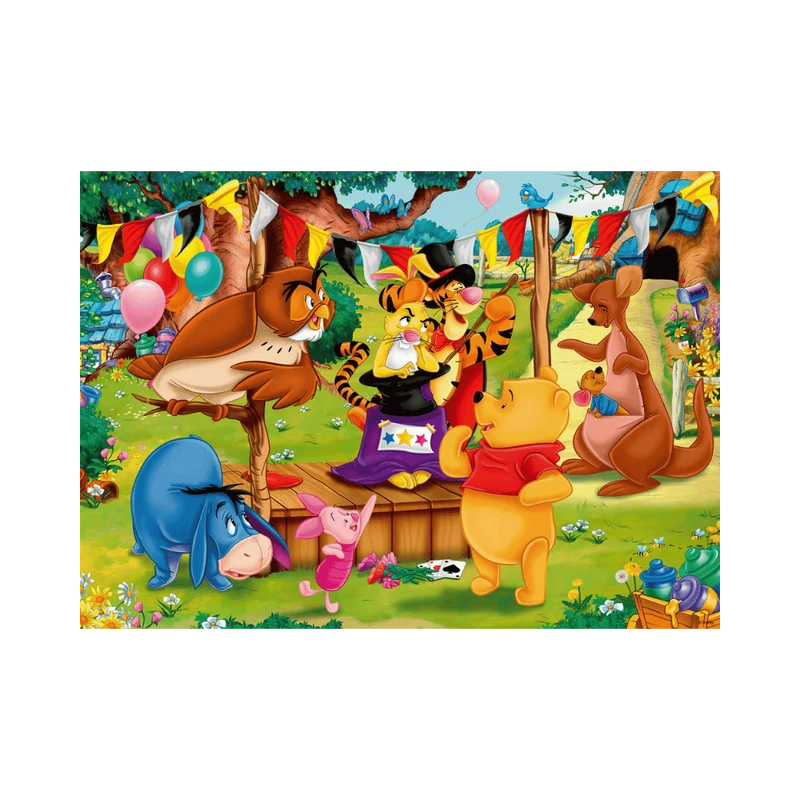 Puzzle de plancher: Winnie the Pooh - Magic Show (60 pcs)