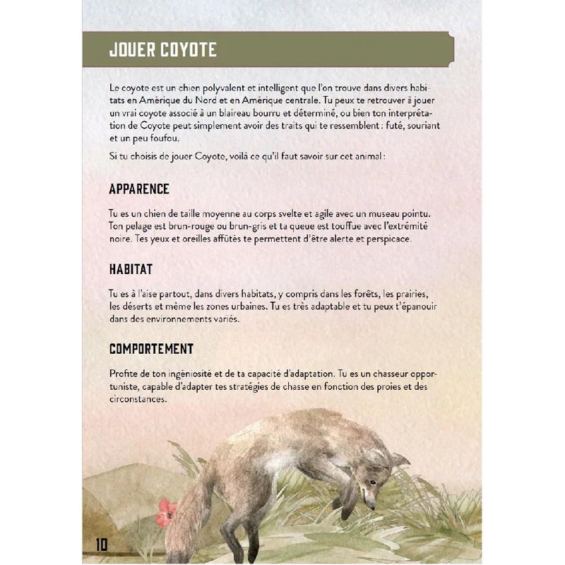 Le coyote et le blaireau