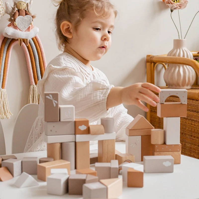 Blocs à empiler 50pcs - Nougat