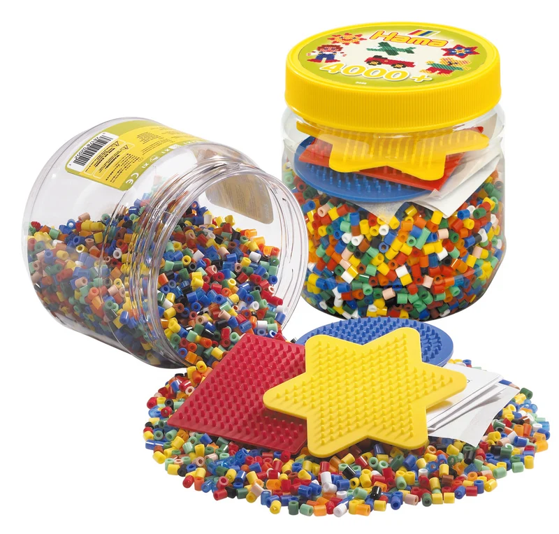 Pot de 4000 billes HAMA (disponible en 2 couleurs)