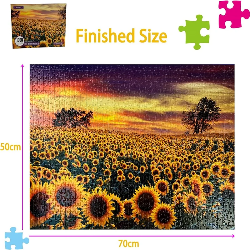FlowerPuzzle : Puzzle 2000 Pièces - Idéal pour la Concentration et la Détente