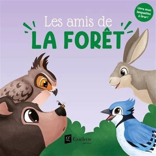 Les amis de la forêt-Livre avec languettes à tirer