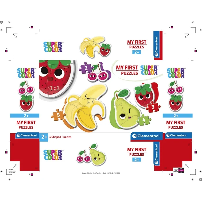 Fruits - 1x3 + 1x6 + 1x9 + 1x12 pièces