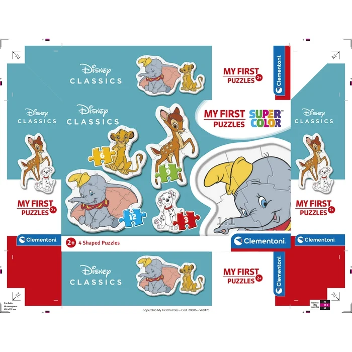 Disney Classic Characters - 1x3 + 1x6 + 1x9 + 1x12 pièces