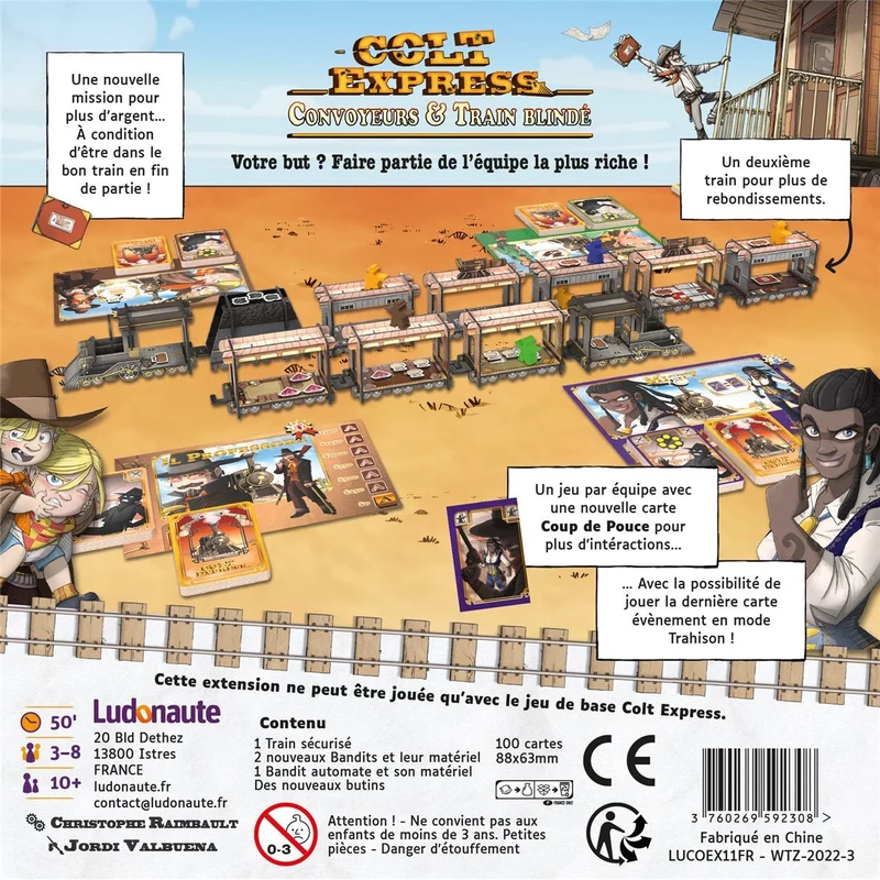 Colt Express - extension Convoyeurs et Train Blindé