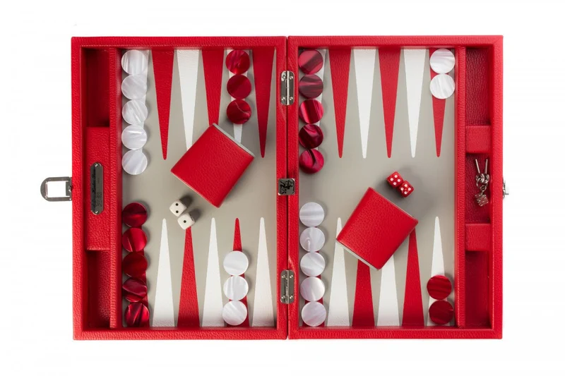 Backgammon Hector Saxe - Buffle rouge - Moyen