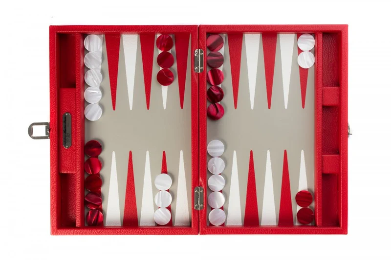 Backgammon Hector Saxe - Buffle rouge - Moyen