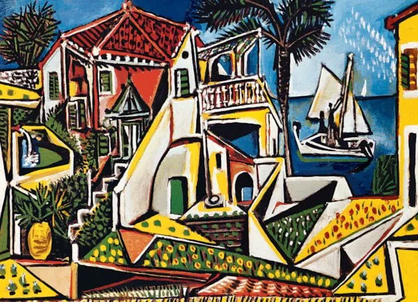 Puzzle Eurographics 1000 pièces- Paysage méditerranéen - Picasso
