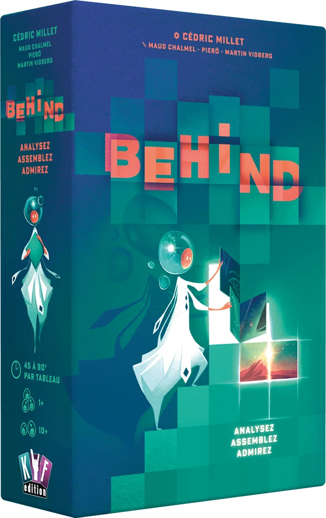 Behind