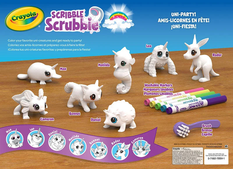 Scribble Scrubbie - Fête de licorne