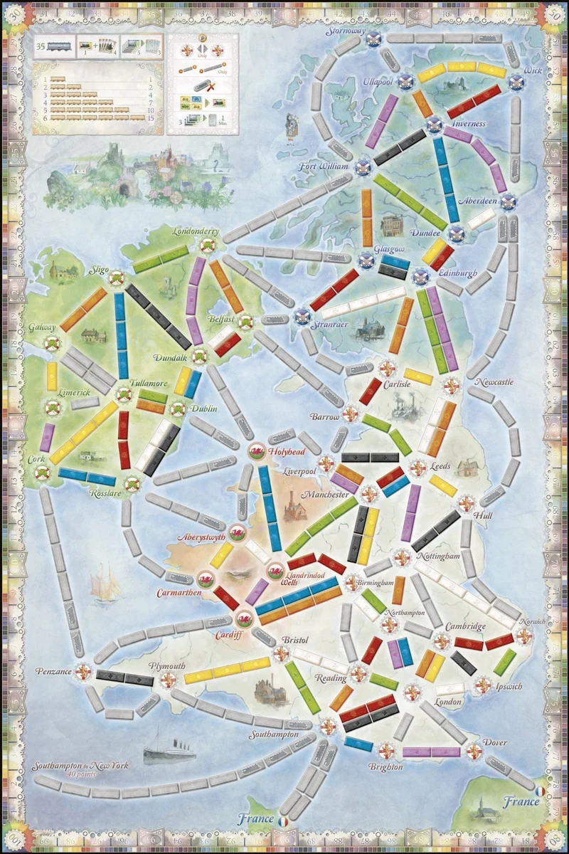 Ticket to Ride: Map #5 - United Kingdom Exp. (ML)