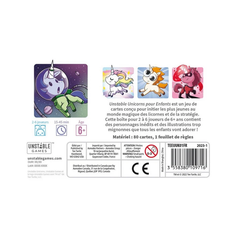 Unstable Unicorns pour enfants (FR)