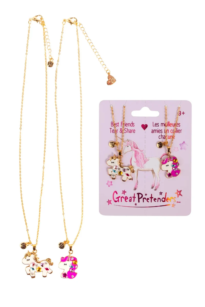Collier à partager Licorne précieuses