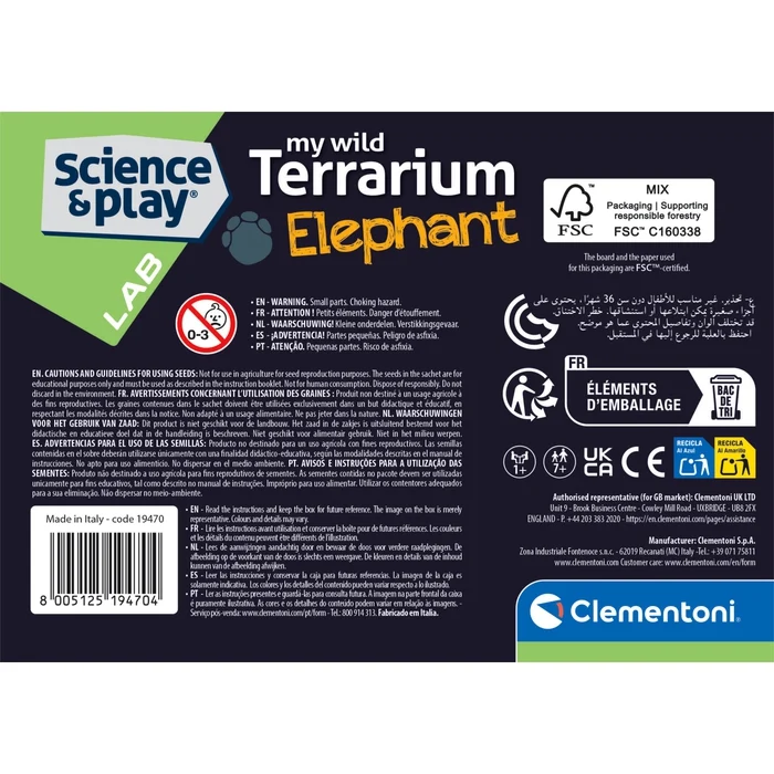 Mini Terrarium Éléphant