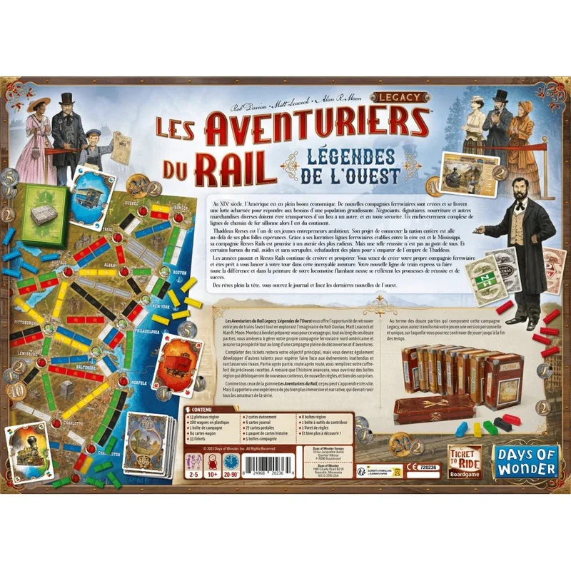 Les Aventuriers du Rail Legacy : Légendes de l’Ouest
