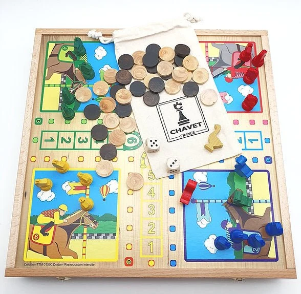Coffret Multijeux hêtre CH
