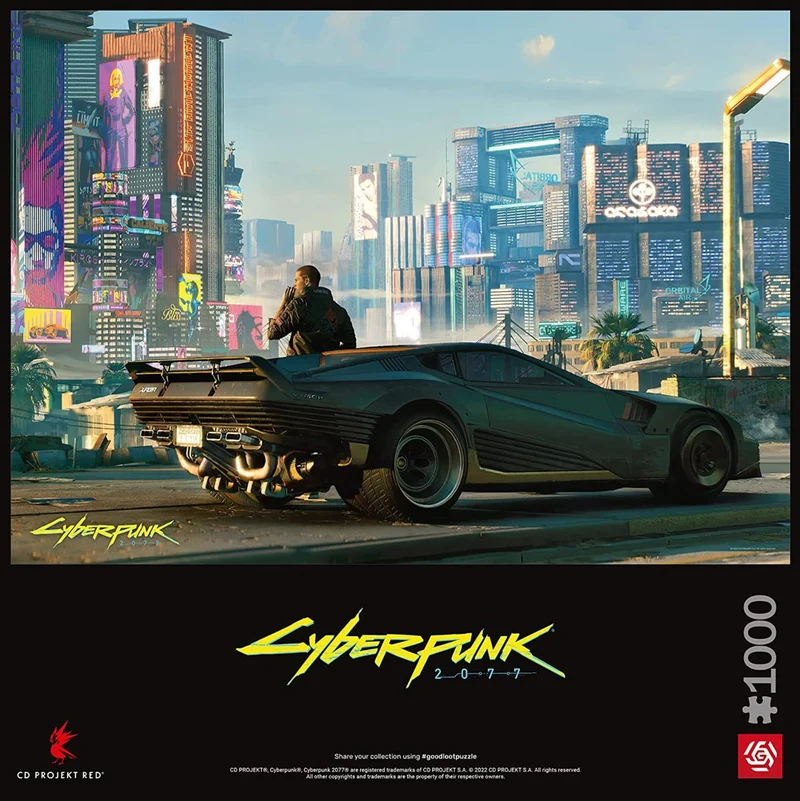 Cyberpunk 2077: Mercenary on the Rise Puzzle 1000 pièces