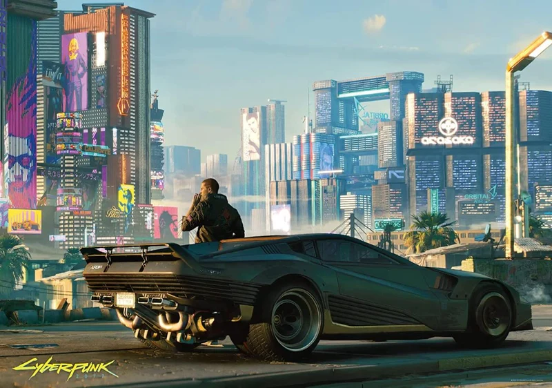 Cyberpunk 2077: Mercenary on the Rise Puzzle 1000 pièces