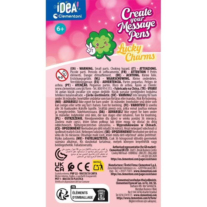 Crée tes stylos Messages - Lucky Charms