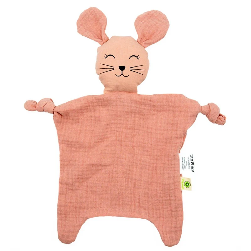 Doudou plat coton bio souris