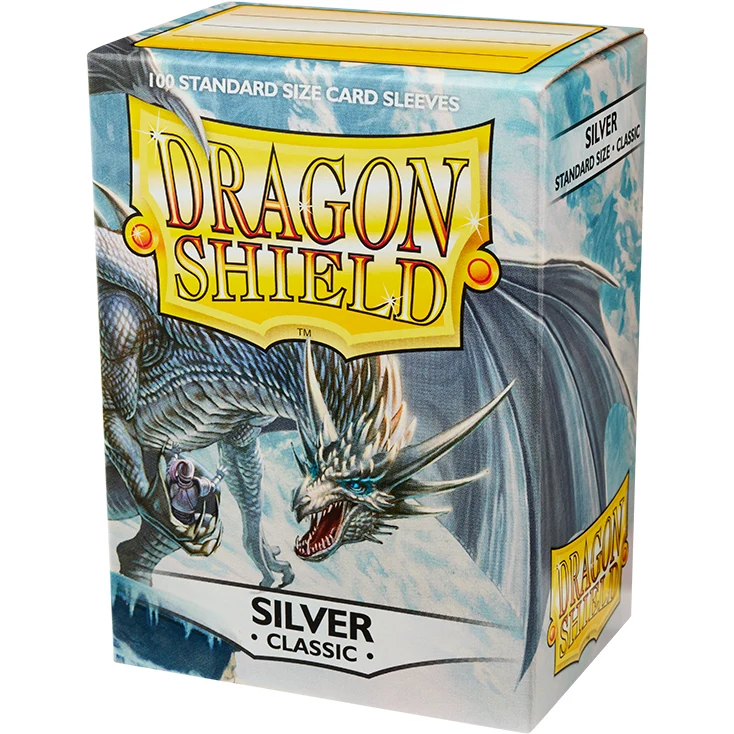 100 Dragon Shield Classic Silver