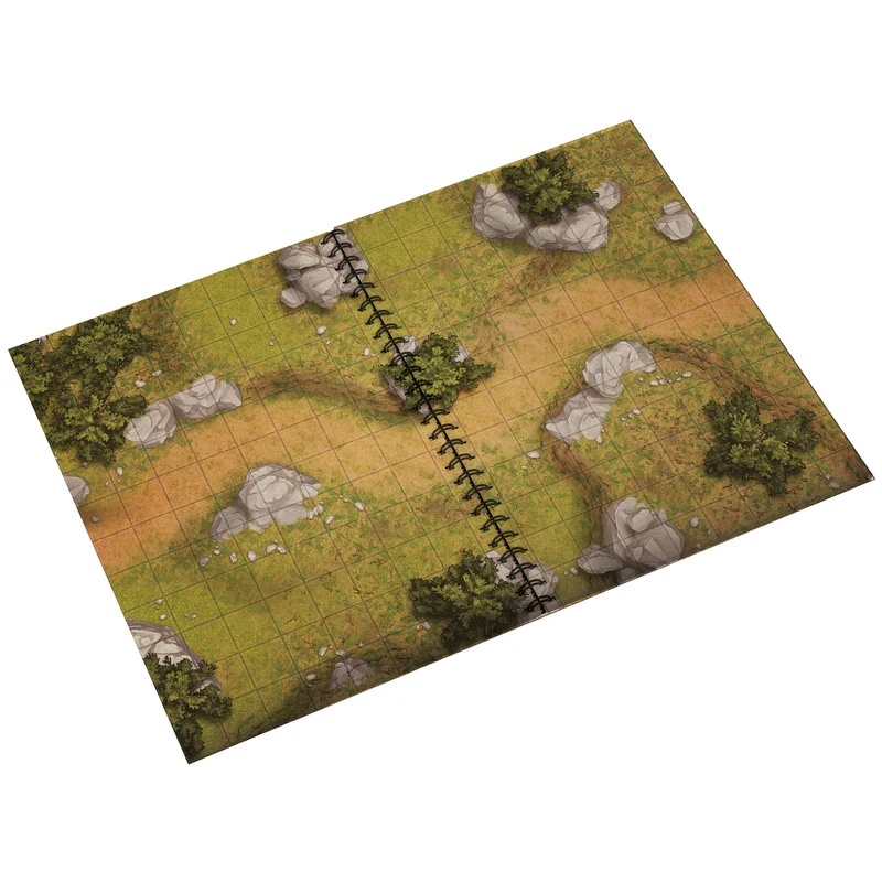 Livre Battlemap - Heroic Fantasy (Format A4, Couverture rigide)