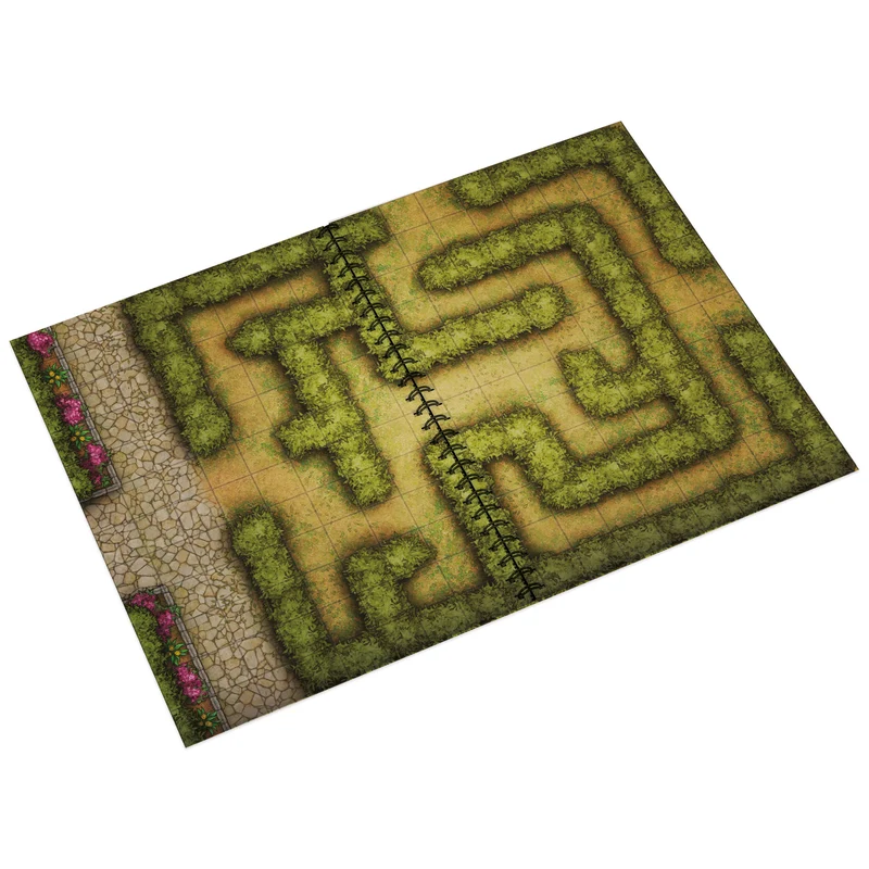 Livre Battlemap - Heroic Fantasy (Format A4, Couverture rigide)