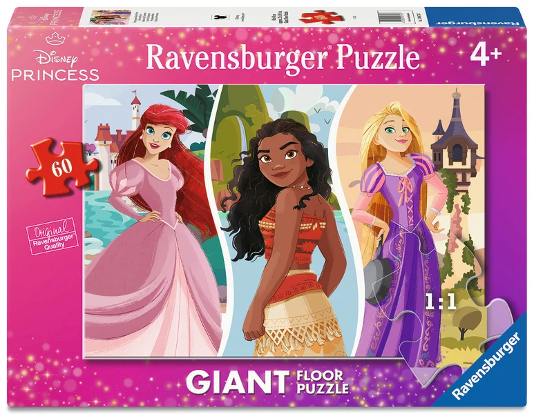Casse-tête de plancher- Princesses de Disney, 60 p